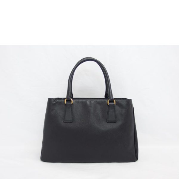 65832 2 Prada Saffiano 2way Tote Bag Black