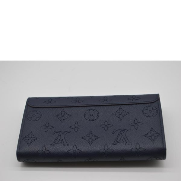 66411 2 Louis Vuitton Portefeuil Iris Wallet Mahina Blue Marine