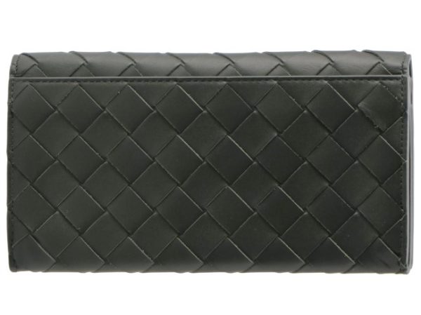 676593vcpq43009 2 Bottega Veneta Long Wallet Intrecciato Black