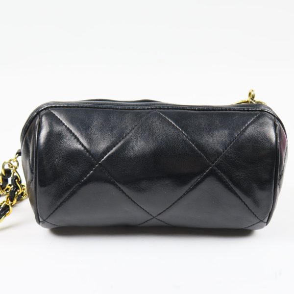 67729 2 Chanel Clutch Bag Lambskin Black