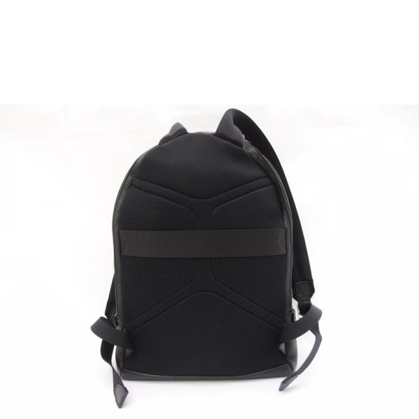 67995 2 Ferragamo Gancini Embossed Leather Backpack Black