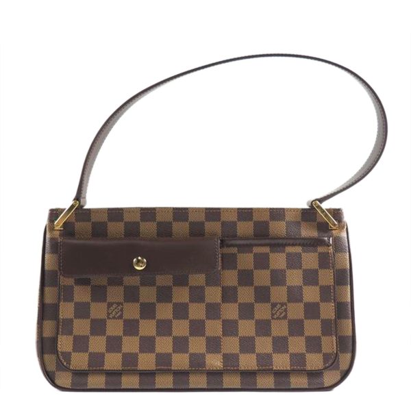 69244 1 Louis Vuitton Aubagne Damier Shoulder Bag Brown