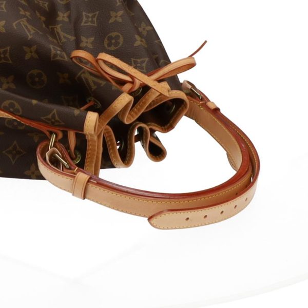 70627 3 Louis Vuitton Petit Noe Monogram Shoulder Bag Brown