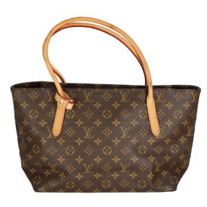 70970 1 Louis Vuitton Surene MM Tote Bag Monogram Canvas Brown Noir Black