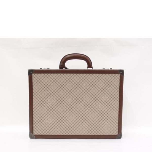 70979 2 Bottega Veneta Trunk Briefcase PVC Leather Intrecciato Style