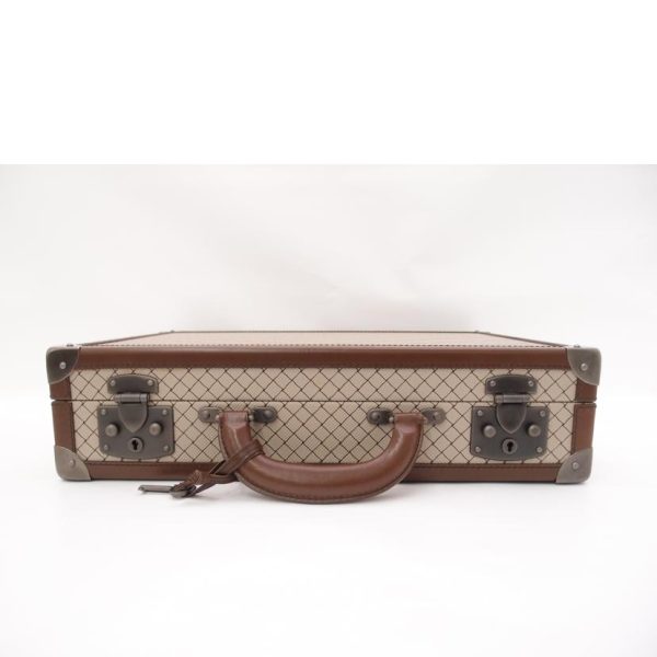 70979 5 Bottega Veneta Trunk Briefcase PVC Leather Intrecciato Style