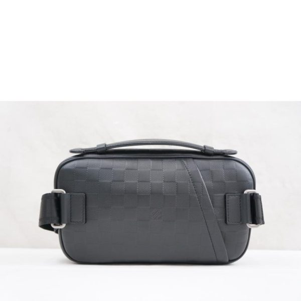 71245 2 Louis Vuitton Ambrel Damier Infini Black Bag