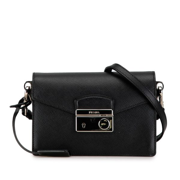 71nqmuxnugsadnqx 1 Prada Saffiano Crossbody Leather Shoulder Bag Black