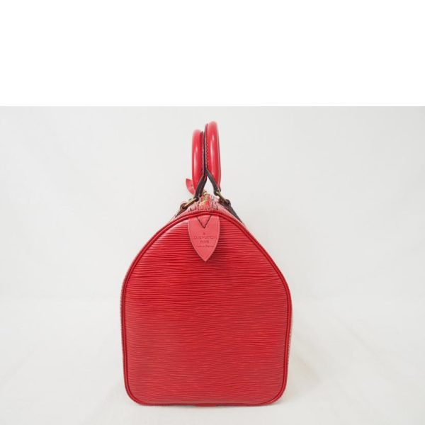 72073 5 Louis Vuitton Speedy 30 Epi Bag Castien Red