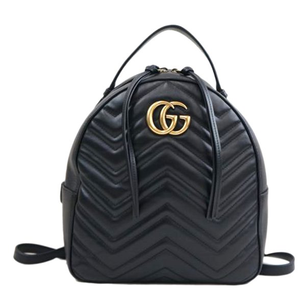 72112 1 Gucci Marmont Backpack Black