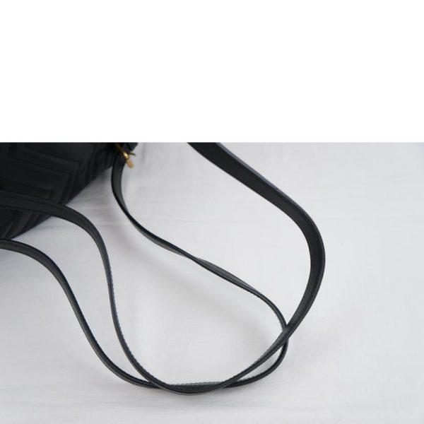 72112 3 Gucci Marmont Backpack Black