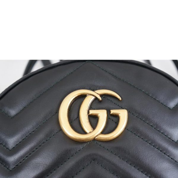 72112 6 Gucci Marmont Backpack Black