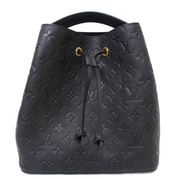 72668 1 Louis Vutton MM Monogram Empriente Neone Bag Black