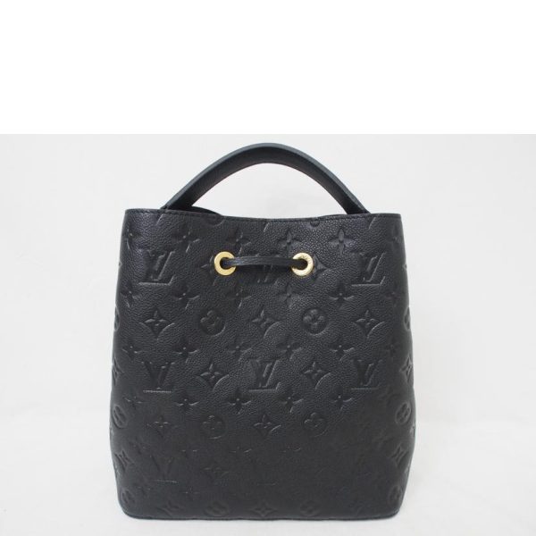 72668 2 Louis Vutton MM Monogram Empriente Neone Bag Black