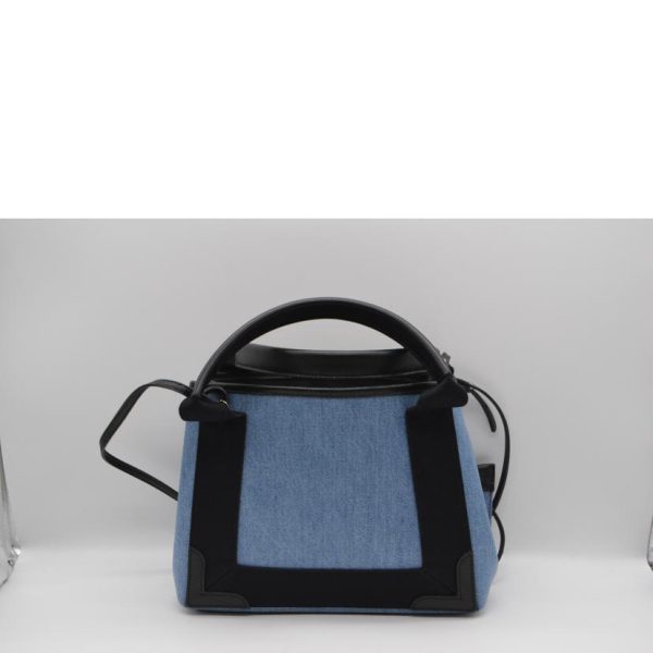 73808 2 Balenciaga Valencia XS Denim Hippo Bag Blue