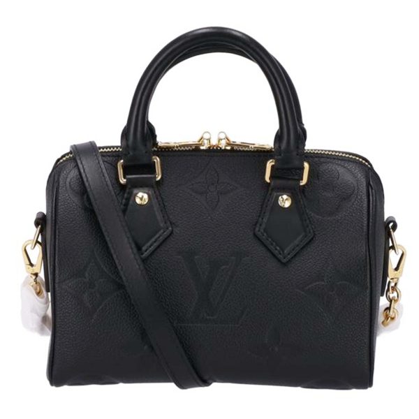 75345 1 Louis Vutton Monogram Empriente Bandouliere 20 Speedy Bag Black