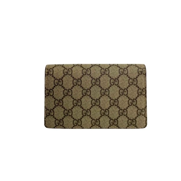 754j754 27271 4 Gucci Dionysus Super Mini Bag GG Supreme Leather Brown