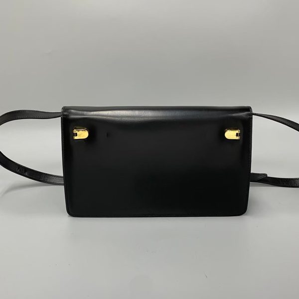 760k760 21646 4 Celine Blason Triomphe Mini Shoulder Pochette Black