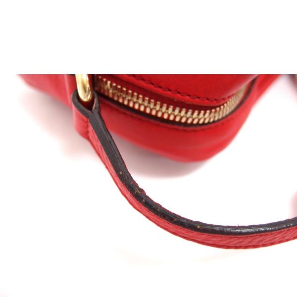 76319 9 Gucci Soho Leather Small Disco Bag Red