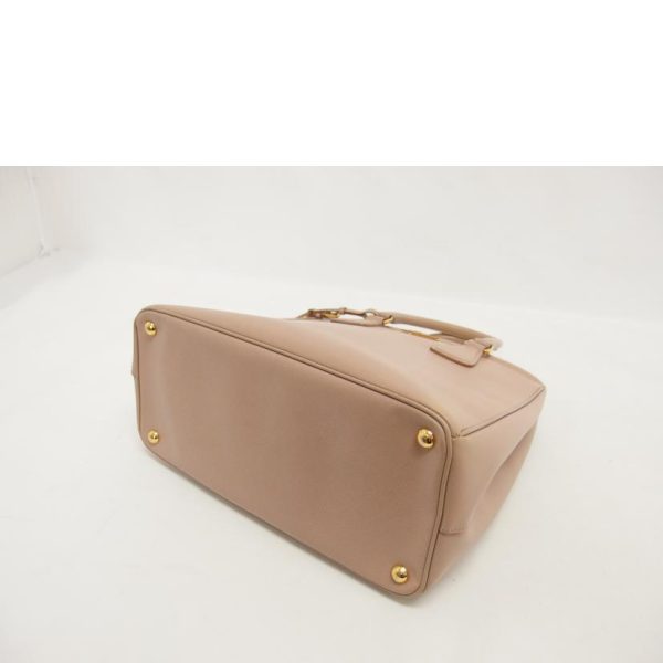 77101 3 Prada Saffiano Leather Tote Bag Pink Beige