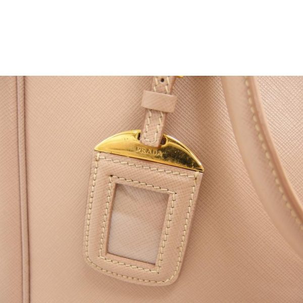 77101 6 Prada Saffiano Leather Tote Bag Pink Beige