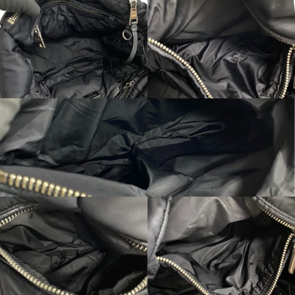 771a771 36120 10 Prada Tessuto Bomber Tote Bag Nylon Black