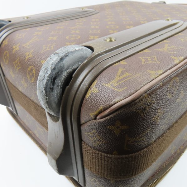 79113 3 Louis Vuitton Pegas 55 Suitcase Monogram Brown