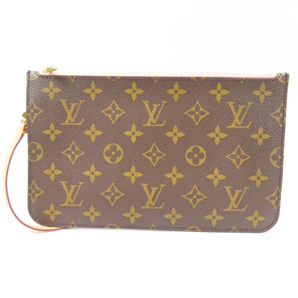 79187 1 Louis Vuitton Neverfull Pouch Canvas Brown