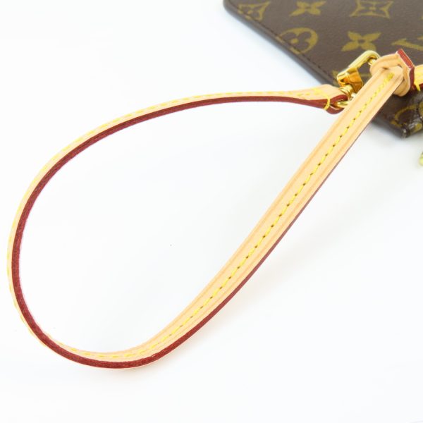 79187 10 Louis Vuitton Neverfull Pouch Canvas Brown