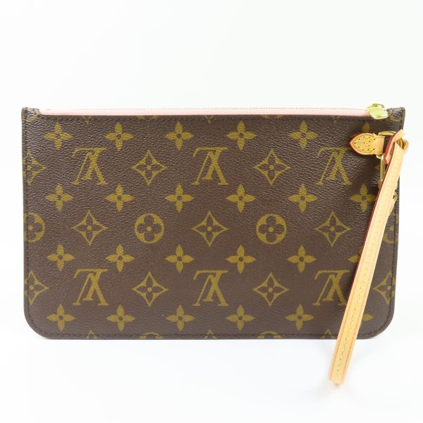 79187 2 Louis Vuitton Neverfull Pouch Canvas Brown