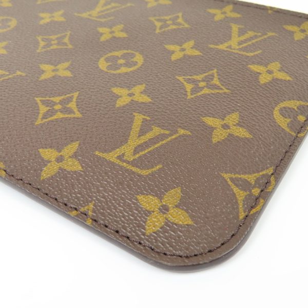 79187 3 Louis Vuitton Neverfull Pouch Canvas Brown