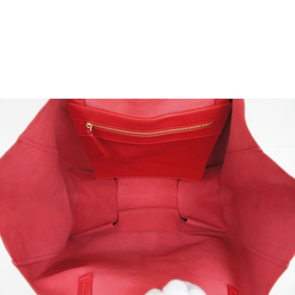 79527 5 Celine Leather Cover Tote Bag Red