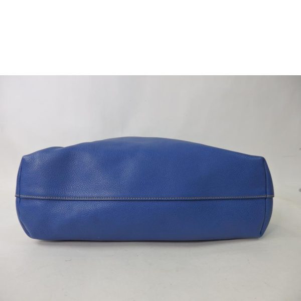 79794 4 Prada Leather 2Way Bag Blue