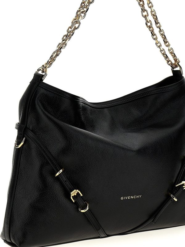 7bc3df865793bd9 ju 3 Givenchy Black Voyou Chain Medium Shoulder Bag