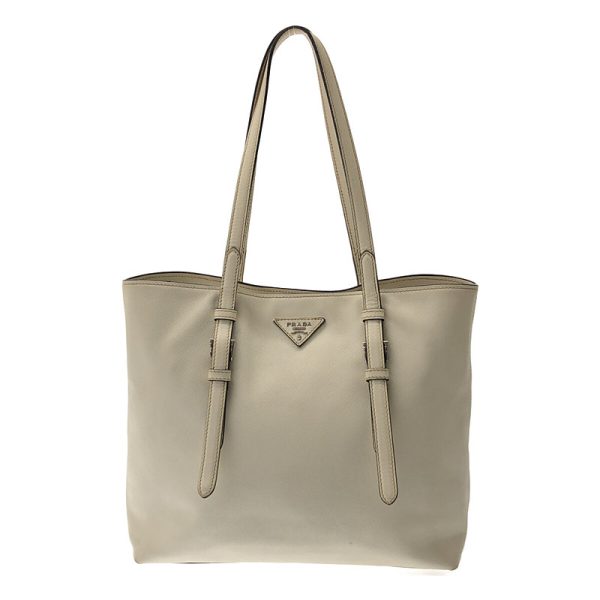 7fg9163wy6d5 1 Prada Saffiano Leather Tote Bag White