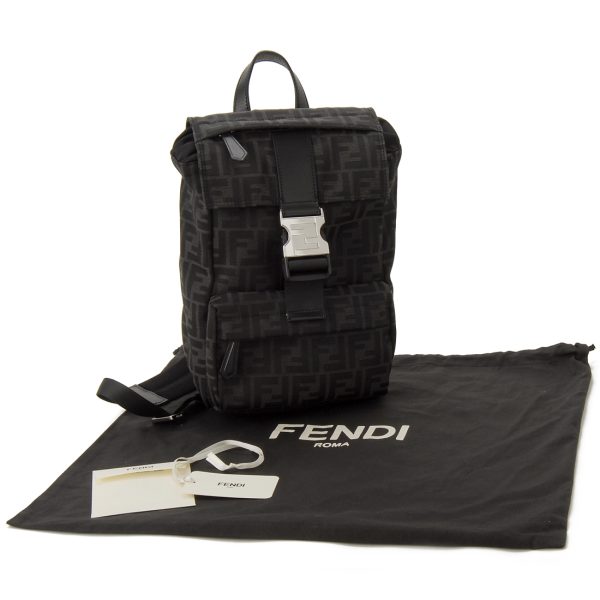 7vz067 ag0m f0npn 3 Fendi Rucksack Backpack Polyester Black