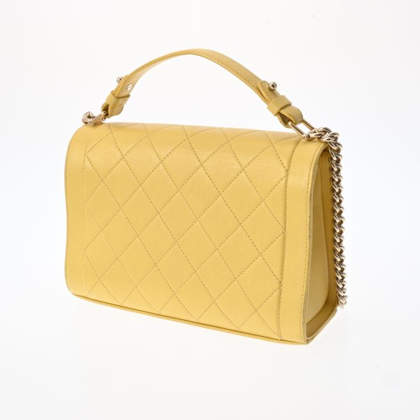 800000113276000 2 Chanel Matelasse 2WAY Chain Bag Yellow