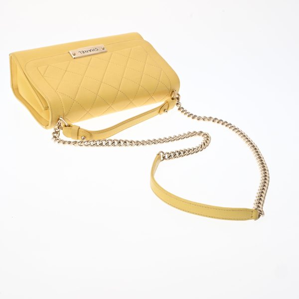 800000113276000 3 Chanel Matelasse 2WAY Chain Bag Yellow