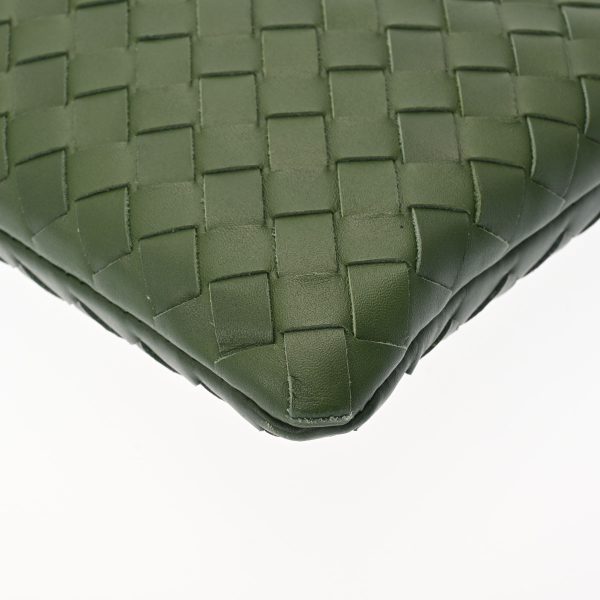 800000114388000 5 Bottega Veneta Intrecciato Leather Clutch Bag Green