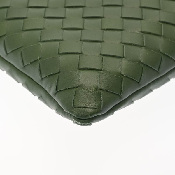 800000114388000 6 Bottega Veneta Intrecciato Leather Clutch Bag Green