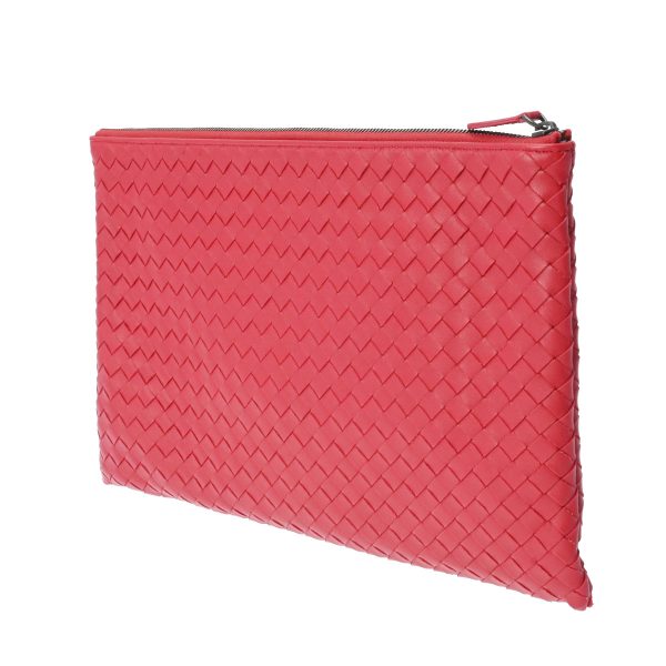 800000115486000 2 Bottega Veneta Intrecciato Leather Red