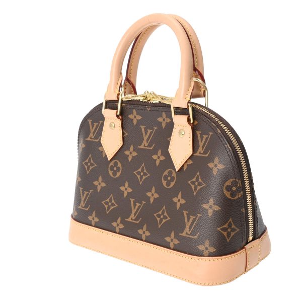 800000119611000 2 Louis Vuitton Alma Bb Handbag Canvas Brown