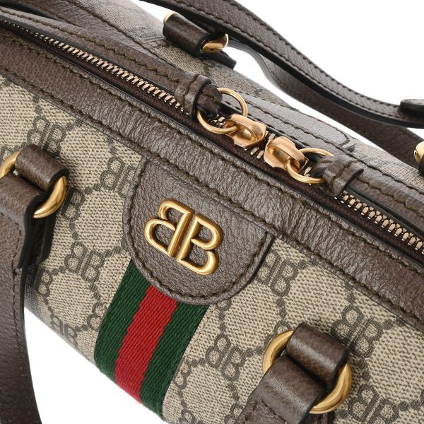 800000121772000 8 Gucci Balenciaga Collaboration Leather Bag Beige