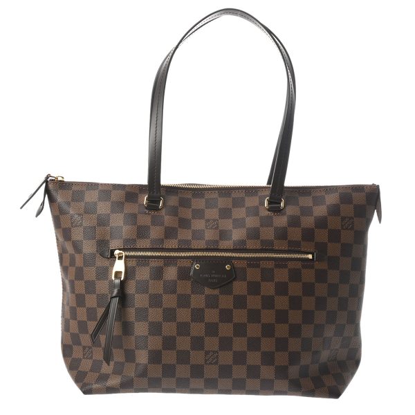 800000123103000 1 Louis Vuitton Jena MM Tote Bag Damier Brown