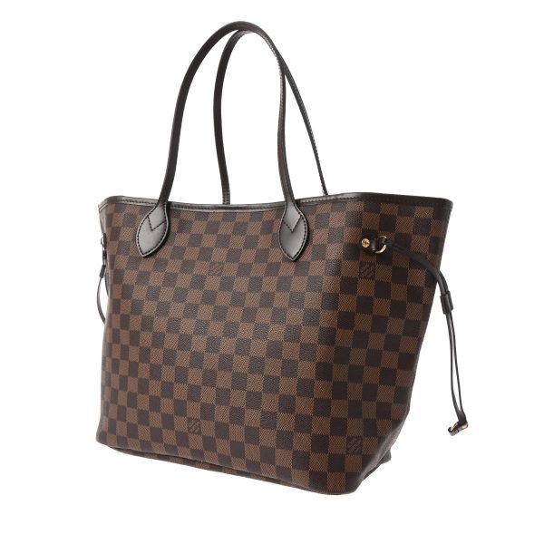 800000123309000 2 Louis Vuitton Neverfull MM Damier Tote Bag Brown