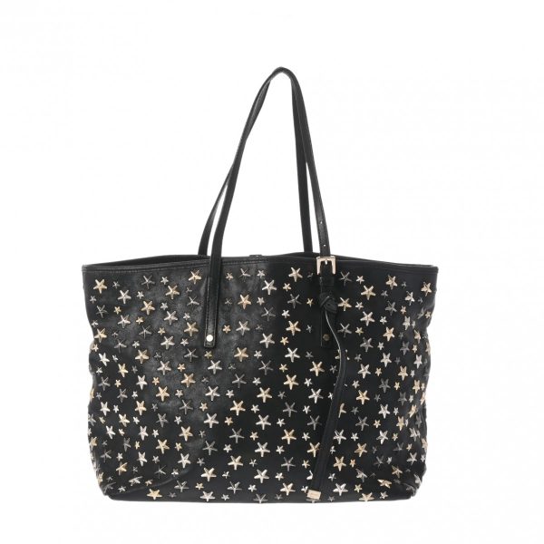 800000123364000 1 Celine Sasha Star Studs Black Leather Tote Bag