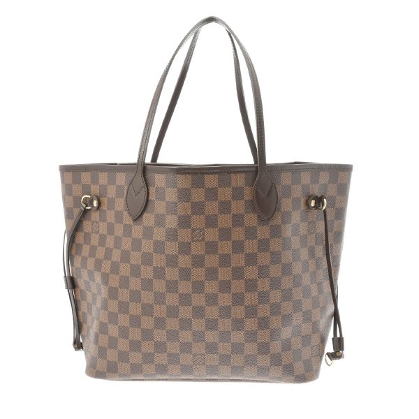 800000123901000 1 Louis Vuitton Neverfull Mm Damier Tote Bag Brown