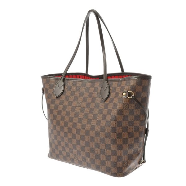 800000123901000 2 Louis Vuitton Neverfull Mm Damier Tote Bag Brown