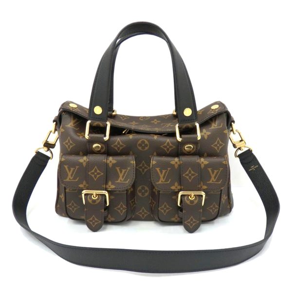 80012 1 Louis Vuitton Manhattan Shoulder Bag Brown