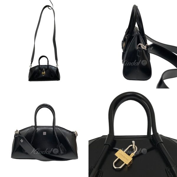 8005001238119 2 Givenchy Antigona Stretch Shoulder Bag Black